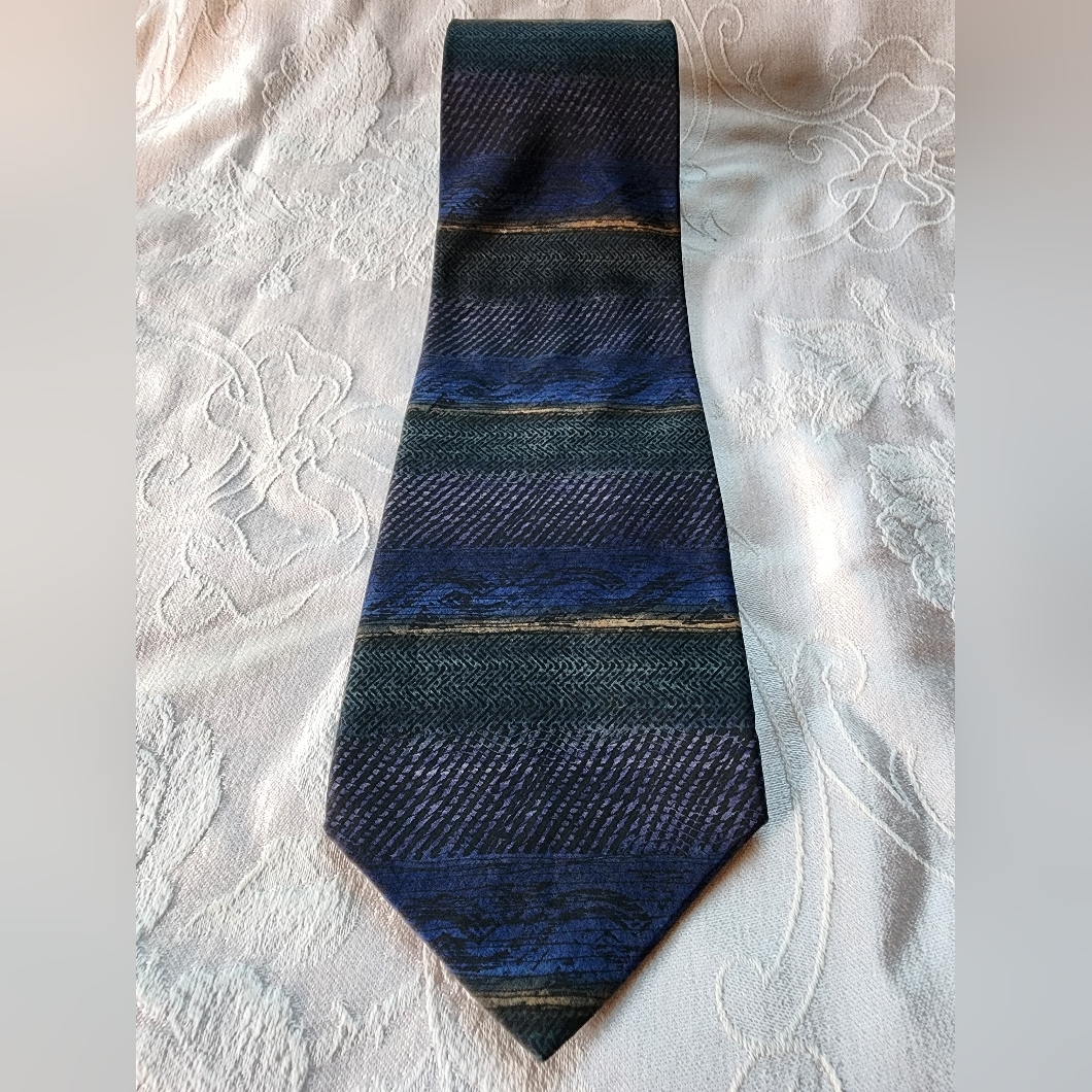 Oscar De La Renta Men's 100% Silk Tie, Euc